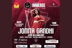 Arabic Kuthu singer, Jonita Gandhi in Namma Chennai