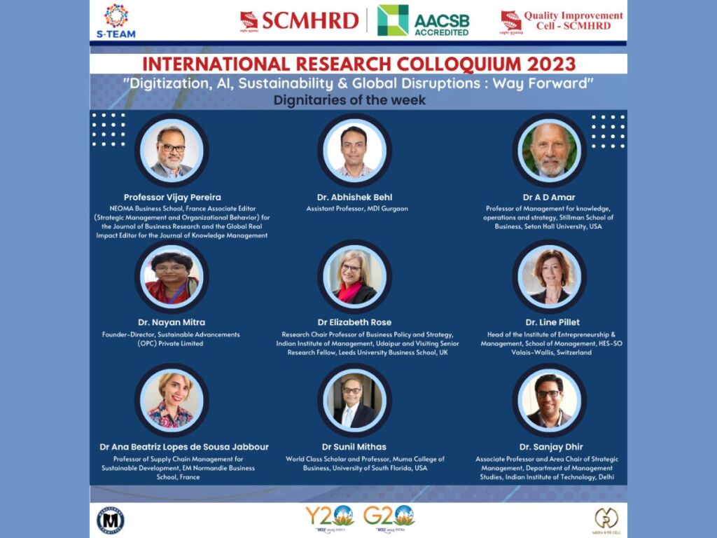 Symbiosis Centre for Management and Human Resource Development hosts the third edition of the Online International Research Colloquium 2023