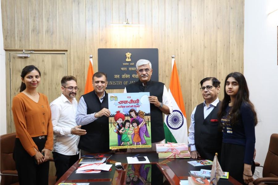 Chacha Chaudhary gifts a friendly period comic to young girls on this International Women’s Day released by Shri Gajendra Singh Shekhawat, Minister of Jal Shakti