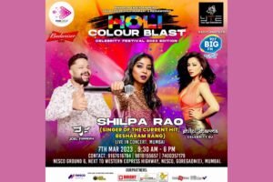 Besharam Rang Singer Shilpa Rao performing in Mumbai biggest Holi Bash at NESCO