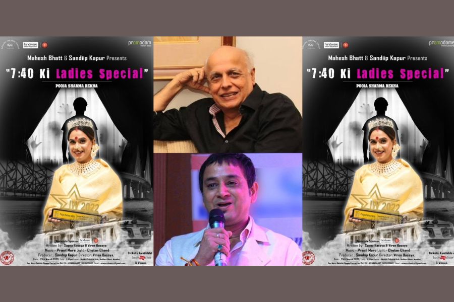 The much awaited theater play “7:40 ki Ladies Special” was sensational at its debut. The play was presented by renowned film maker Mr Mahesh Bhatt and produced by Mr Sandip Kapur